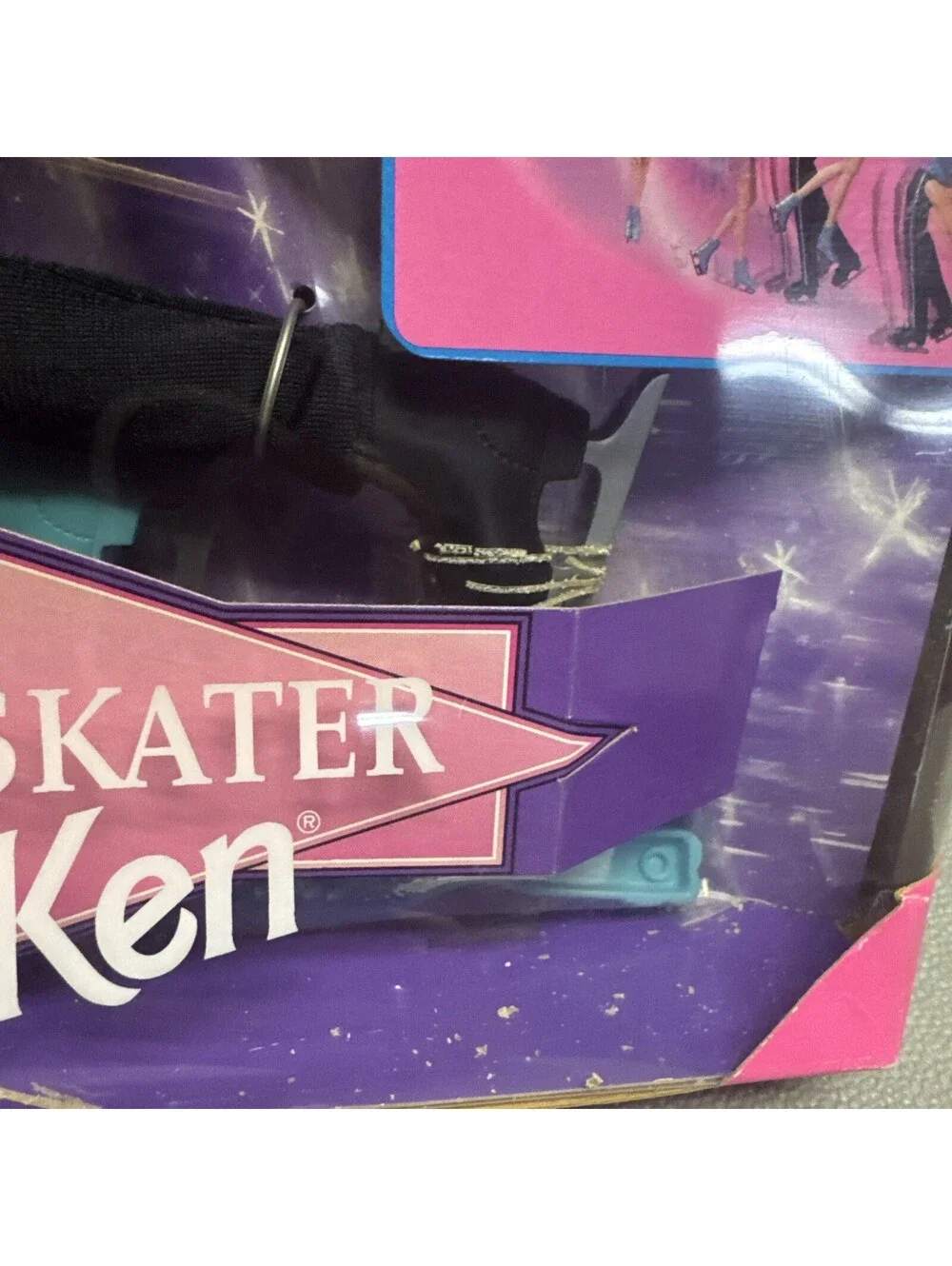 Barbie & Ken Olympic Skater USA Team Doll Set Vintage Mattel 18726 Damaged Box